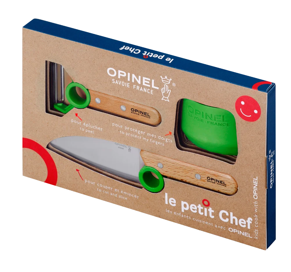 Dětský kuchařský set Opinel Le Petit Chef Green