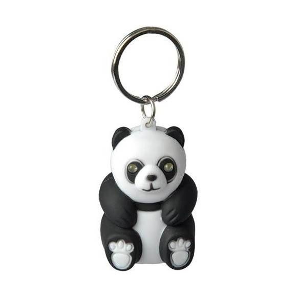 Munkees - LED svítilna se zvukem Panda - přívěsek na klíče