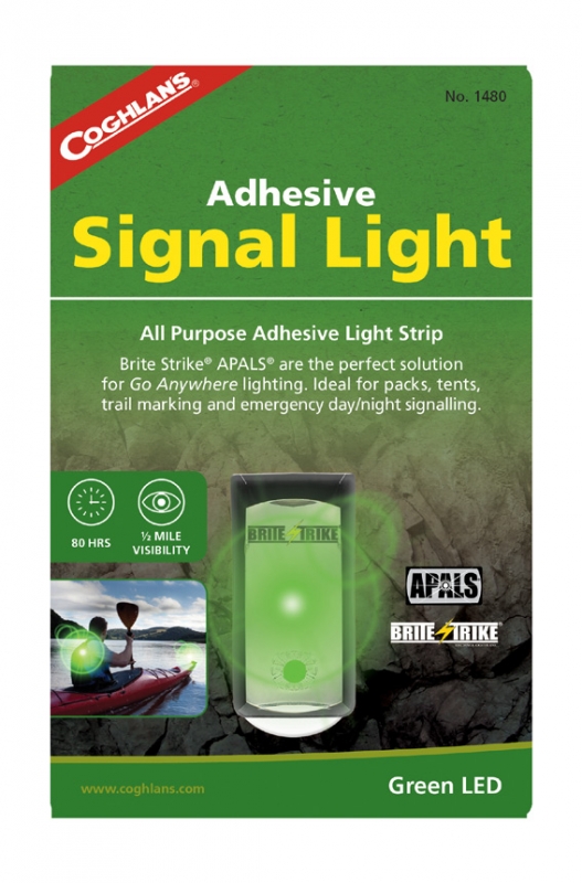 Coghlan´s signální světlo Adhesive Signal Light green