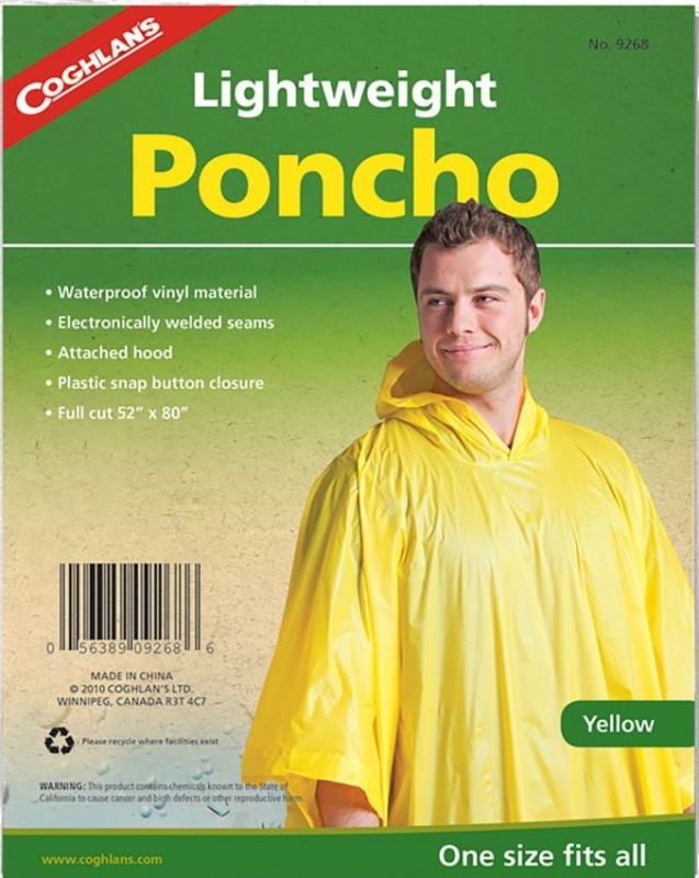 Coghlan´s pončo žluté Lightweight Poncho