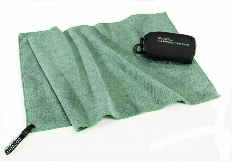 Cocoon cestovní ručník Microfiber Terry Towel Light S bamboo gre