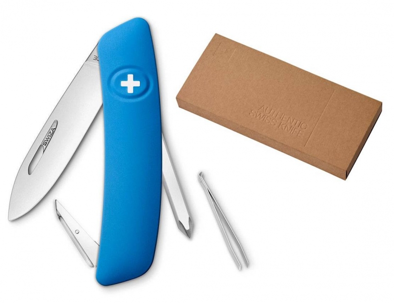Swiza kapesní nůž D02 Standard blue dárkové balení