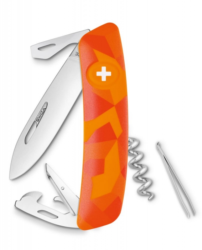 Swiza kapesní nůž D03 Standard Camo Luceo orange