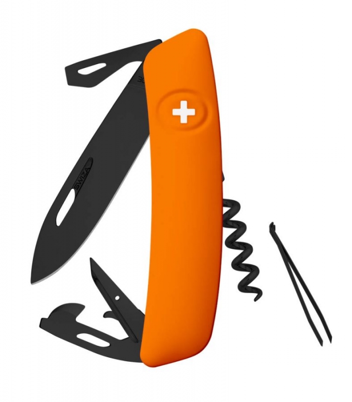 Swiza kapesní nůž D03 Allblack Standard orange