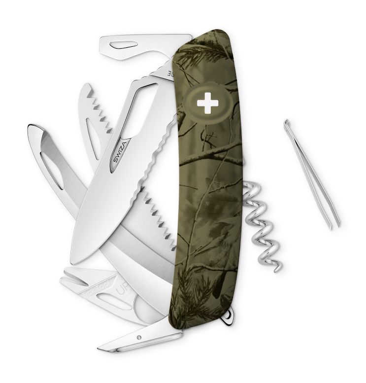 Swiza kapesní nůž SH09TR-HUTT Single Hand olive/pine