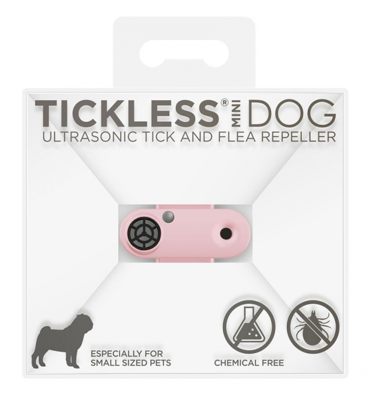 Tickless ultrazvukový odpuzovač klíšťat Mini Dog pink