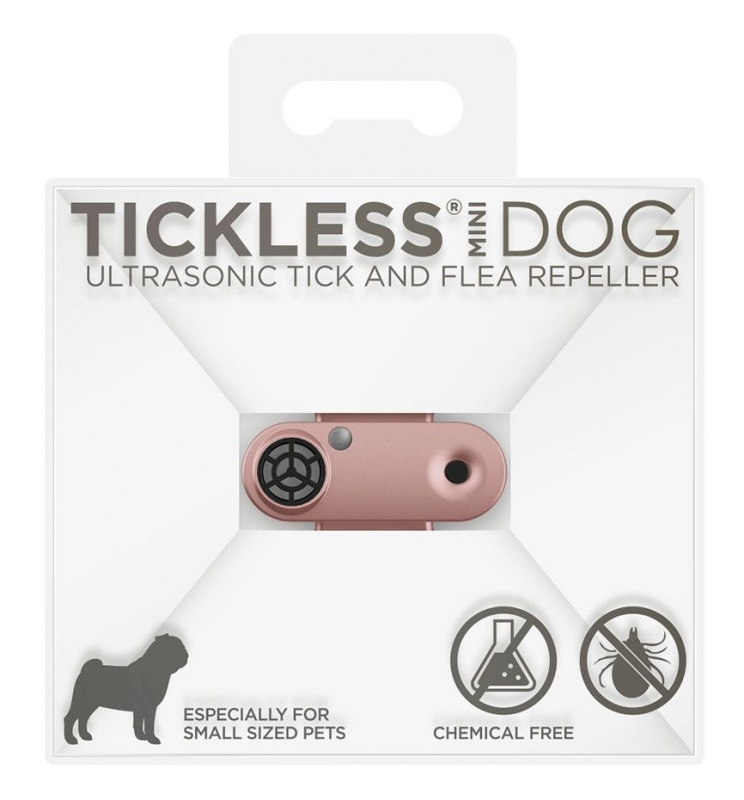 Tickless ultrazvukový odpuzovač klíšťat Mini Dog rose gold