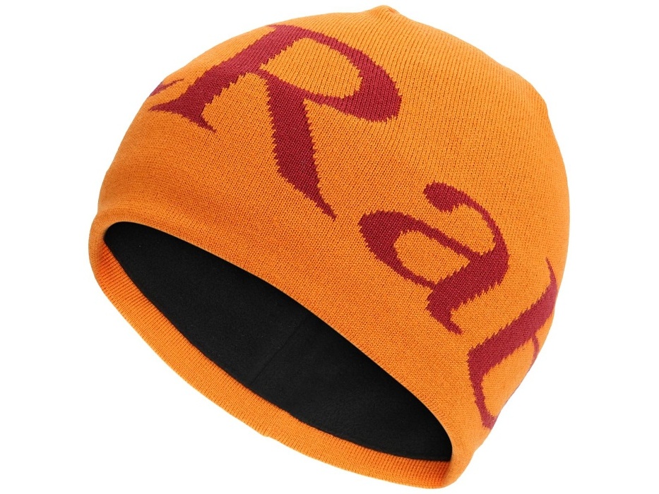 Rab Logo Beanie marmalade/oxblood red/MOB čepice