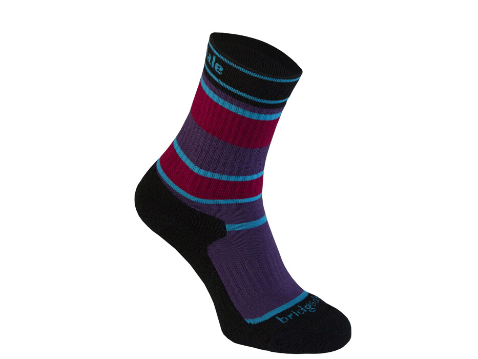 Bridgedale MerinoFusion Hiker Junior purple/black/041 M ponožky
