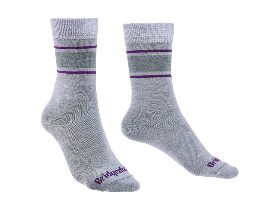 Bridgedale Everyday UL MP Boot Women's light grey/purple/065 S ponožky