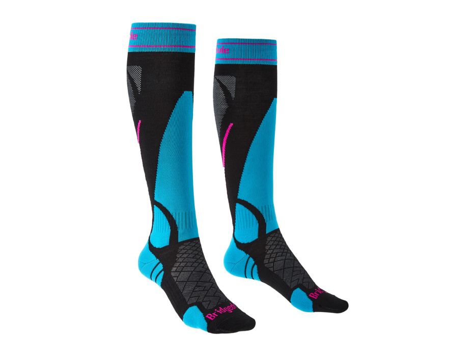 Bridgedale Ski Lightweight Women's black/blue/007 S ponožky