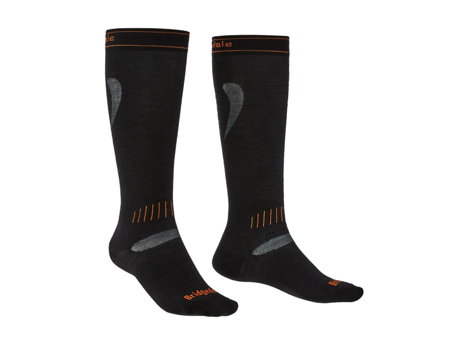 Bridgedale Ski Ultra Fit black/orange/009 S ponožky
