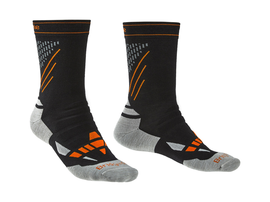 Bridgedale Ski Nordic Race black/stone/850 L ponožky