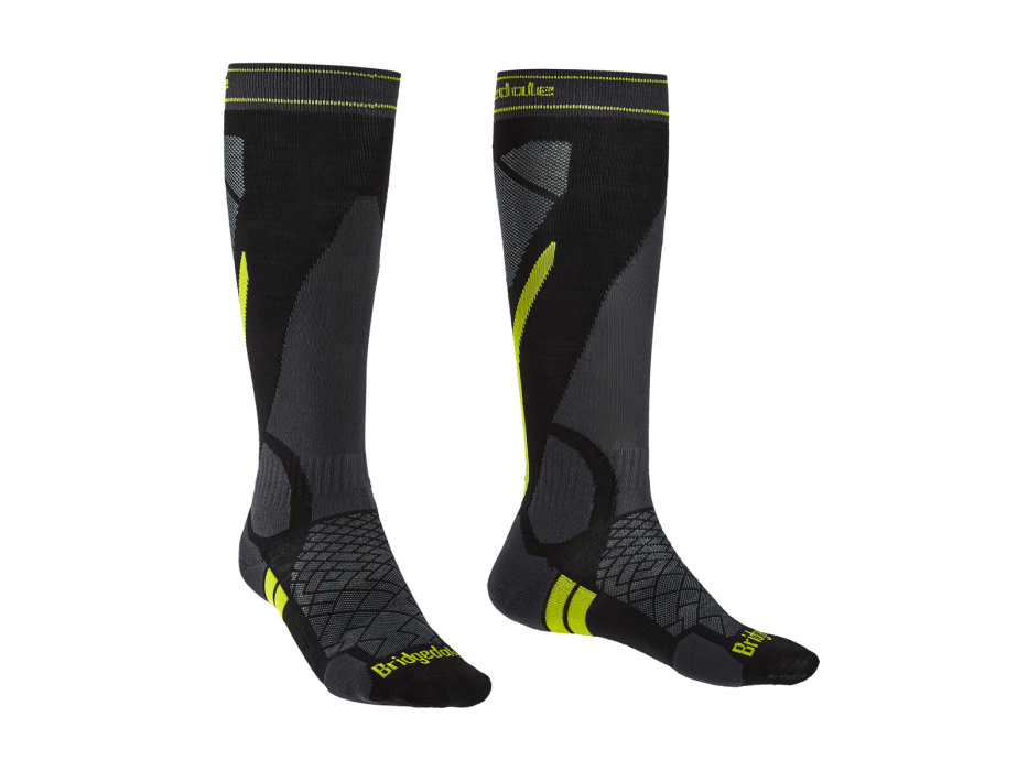 Bridgedale Ski Lightweight black/lime/137 S ponožky