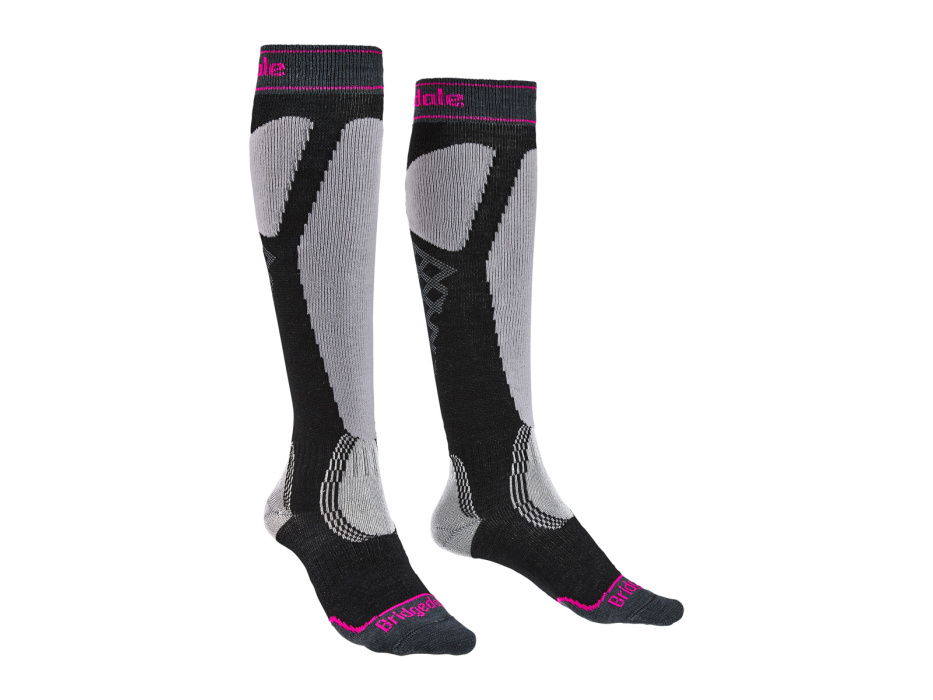 Bridgedale Ski Easy On Women's black/light grey/035 S ponožky