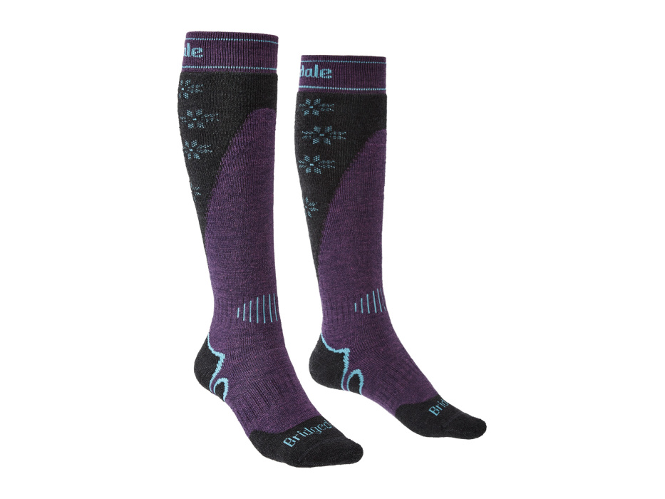 Bridgedale Ski Midweight+ Women's dark purple/141 S ponožky