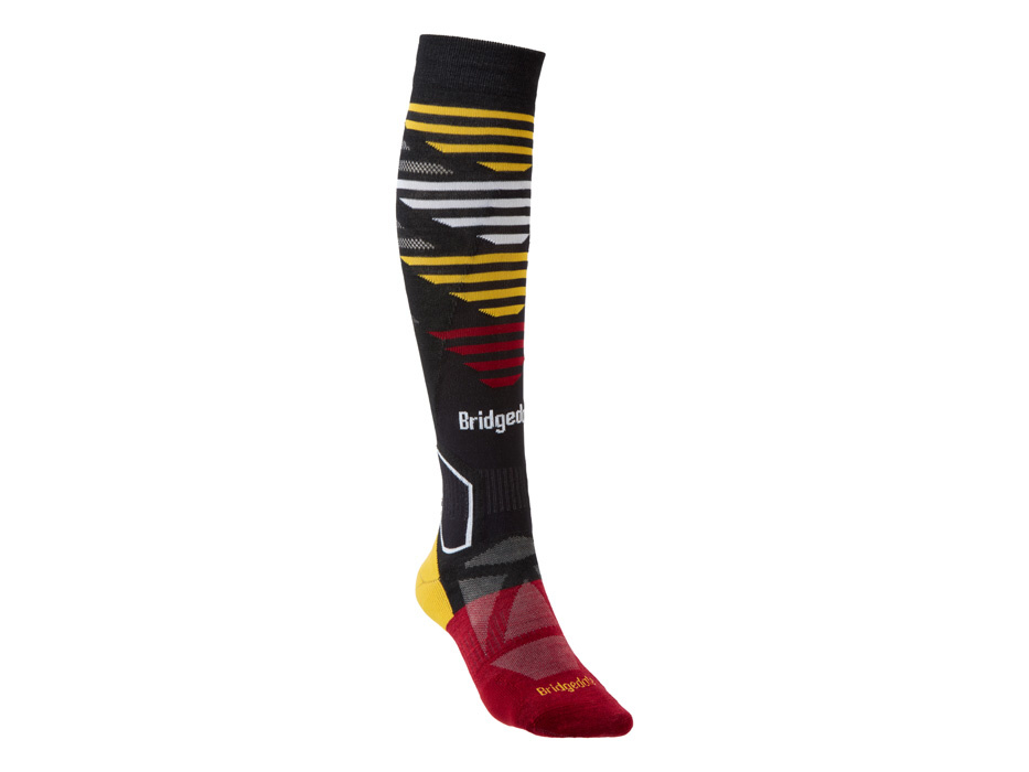 Bridgedale Ski Lightweight graphite/red/223 L ponožky