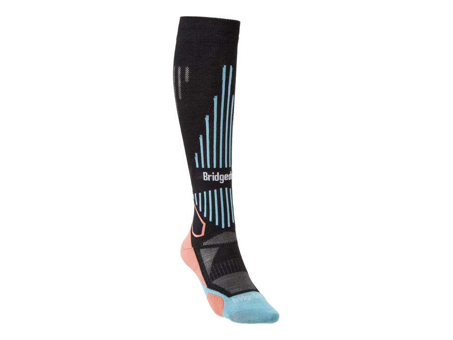 Bridgedale Ski Lightweight Women's black/coral/227 S ponožky