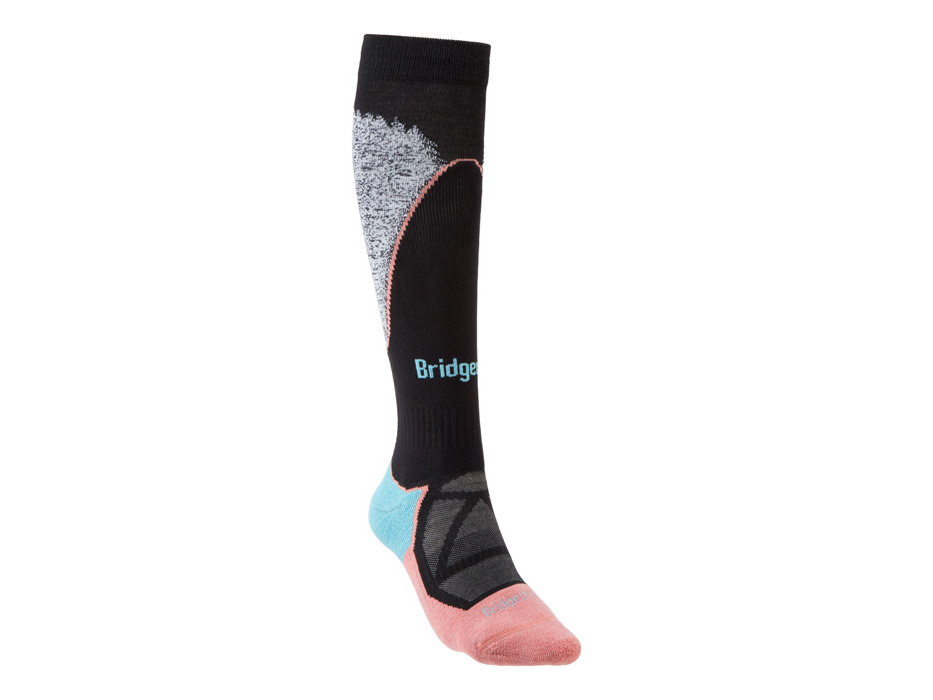 Bridgedale Ski Midweight Women's black/coral/227 L ponožky
