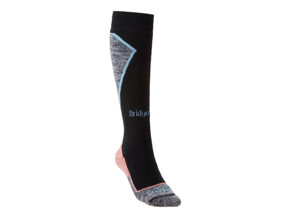 Bridgedale Ski Midweight+ Women's black/coral/227 S ponožky