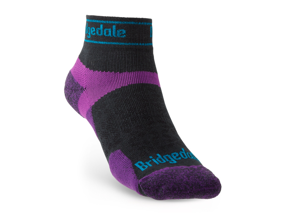 Bridgedale Trail Run UL T2 MS Low Women's charcoal/purple/260 S ponožky