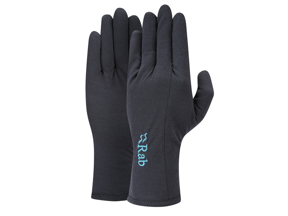 Rab Merino+ 160 Glove Women's ebony/EB L rukavice