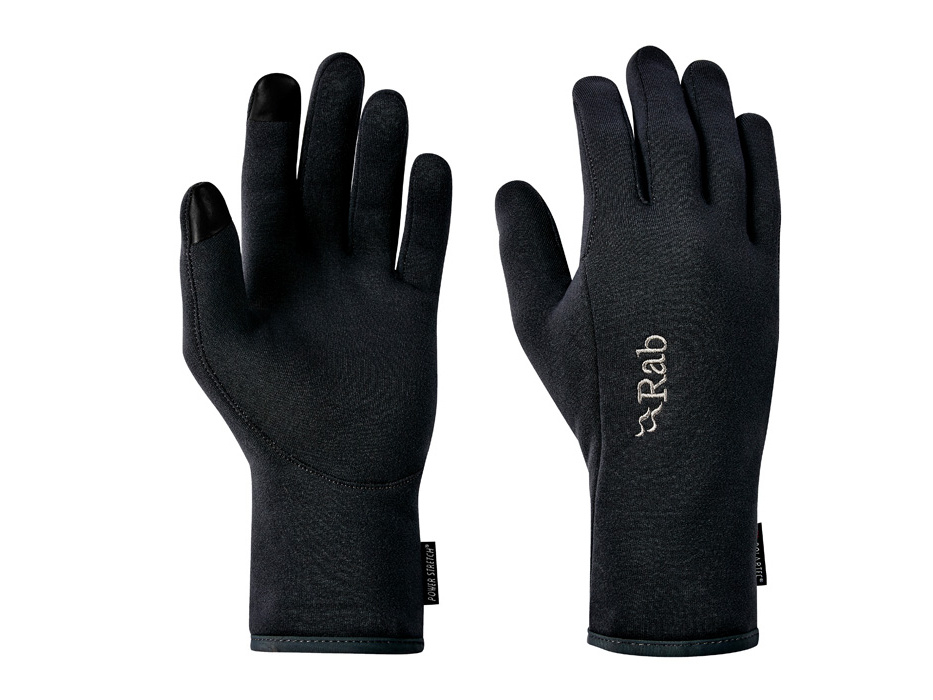 Rab Power Stretch Contact Glove black/BL M rukavice