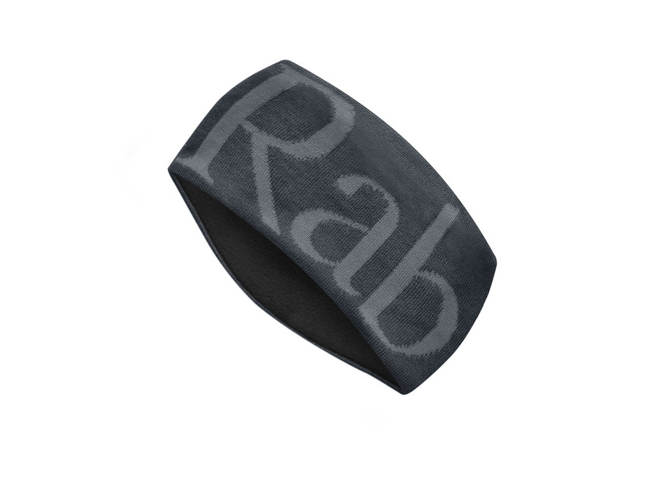 Rab Rab Knitted logo Headband anthracite/grit/AN U čelenka