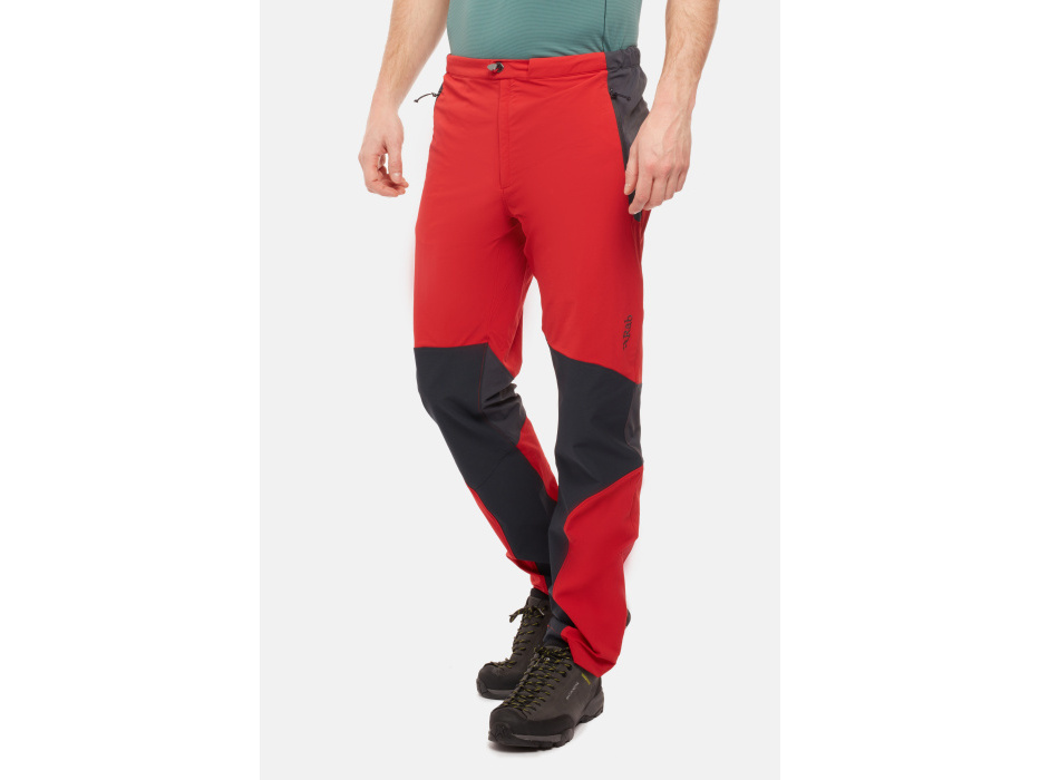 Rab Torque Mountain Pants ascent red/oxblood red/AS L kalhoty