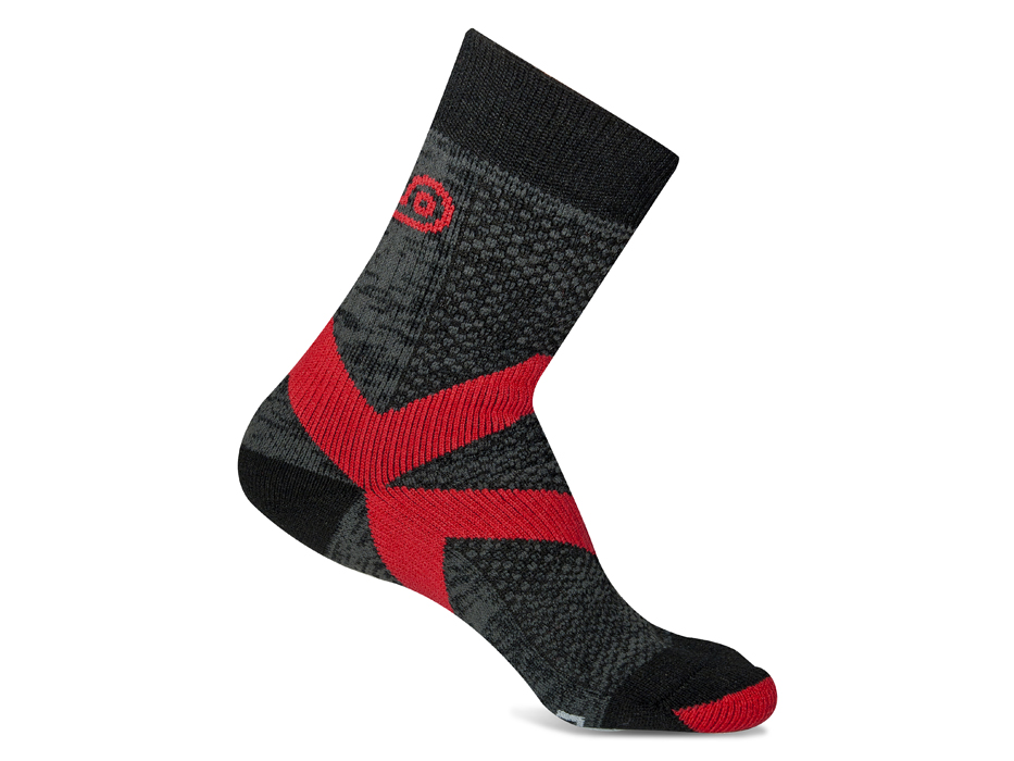 Ponožky Asolo by NanoSox NSX W Black/Red S | 35 - 38
