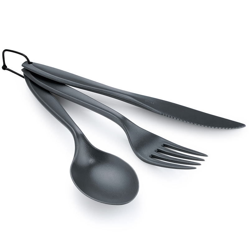 Sada příborů GSI Outdoors Ring Cutlery Set - Grey