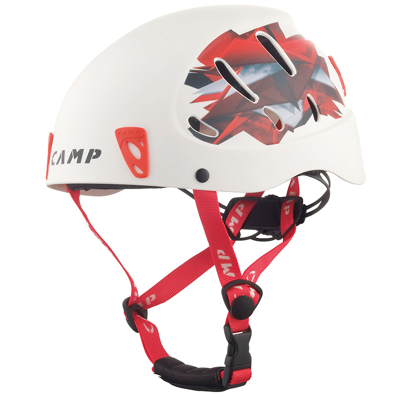 Helma Camp Armour White/Red 54-62cm