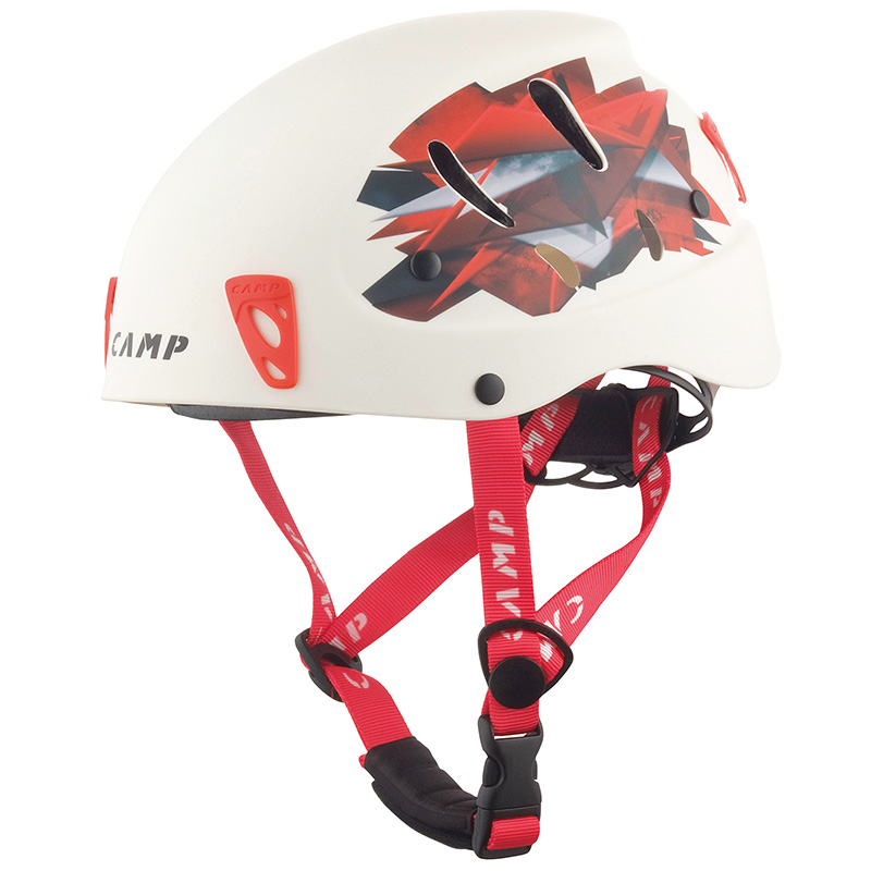 Helma Camp Armour White/Red 50-57cm