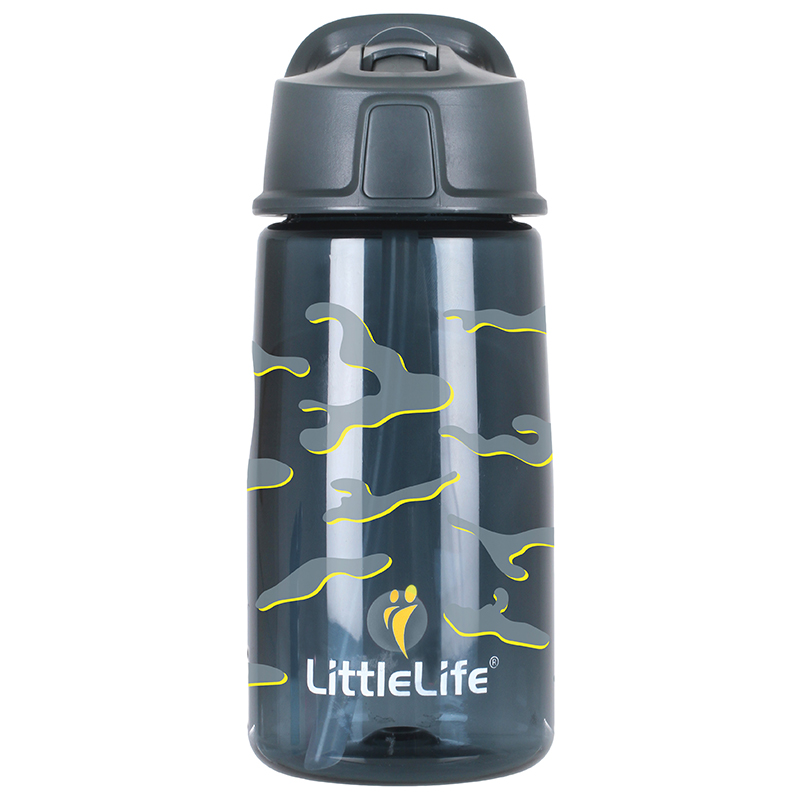 Dětská Láhev Littlelife Flip-Top Water Bottle 550ml Camo