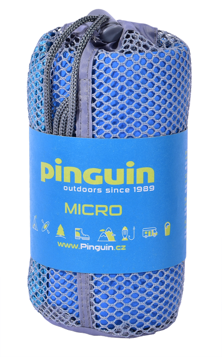 Ručník Pinguin Micro towel 2021 M Logo Blue