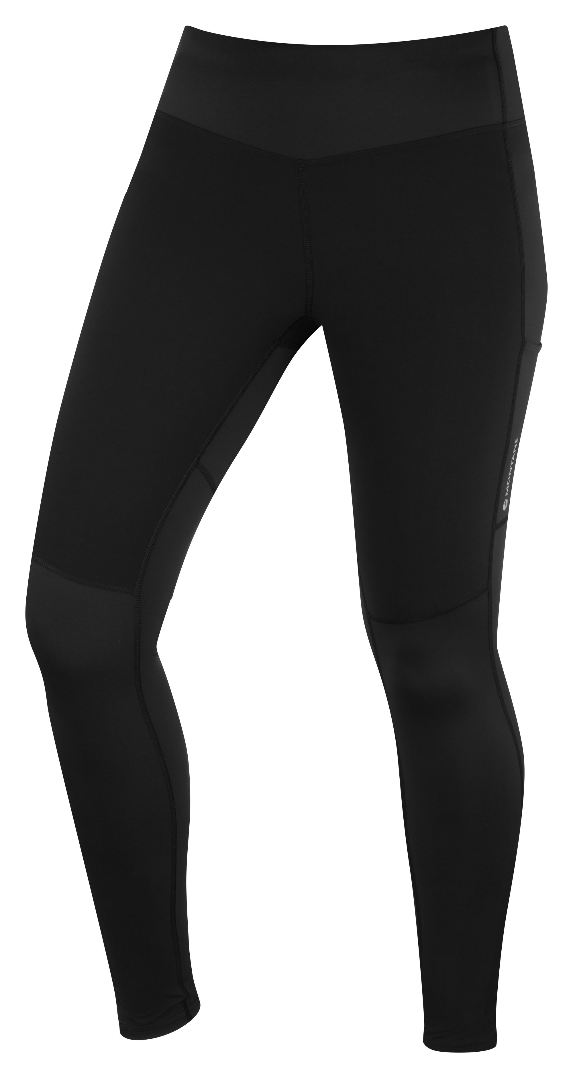 Montane FEM THERMAL TRAIL TIGHTS-BLACK-UK8/XS dámské elastické kalhoty černé