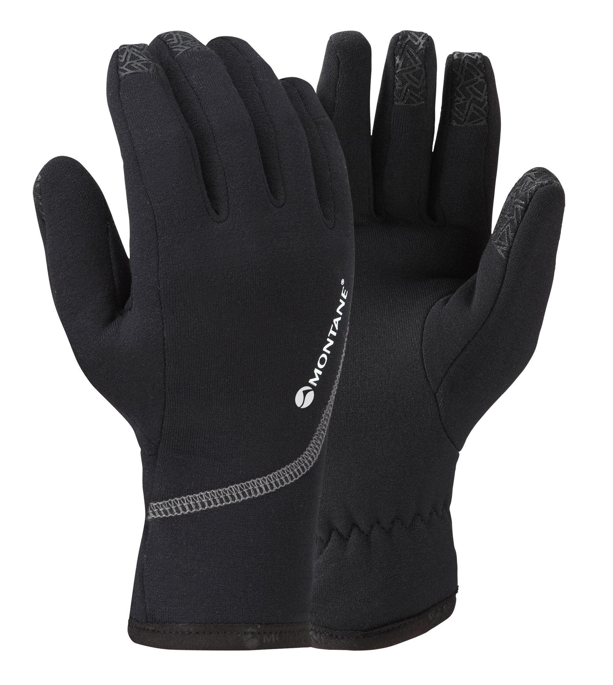 Montane FEM POWER STRETCH PRO GLOVE-BLACK-XS dámské rukavice černé
