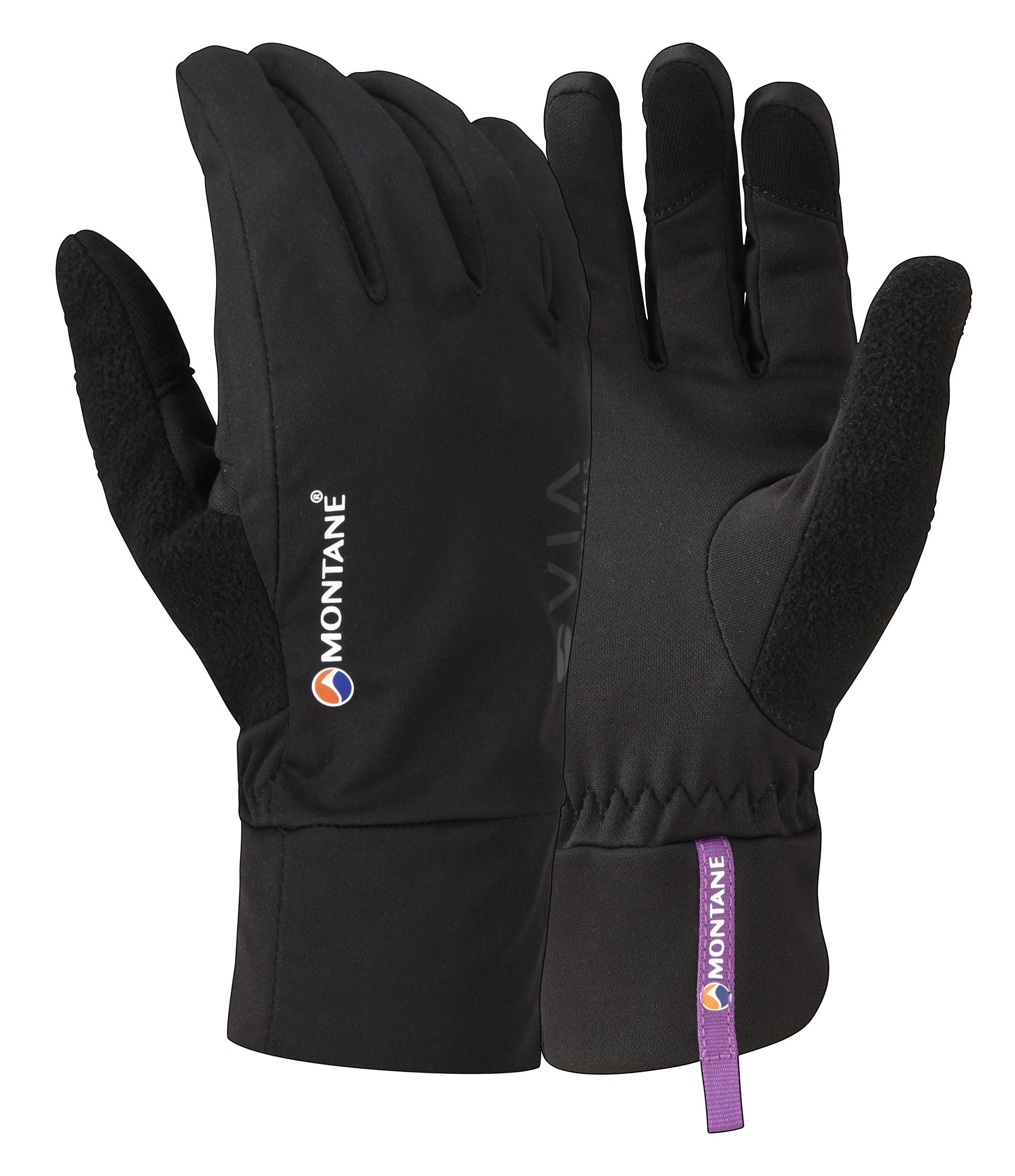 Montane FEM VIA TRAIL GLOVE-BLACK-M dámské prstové rukavice černé