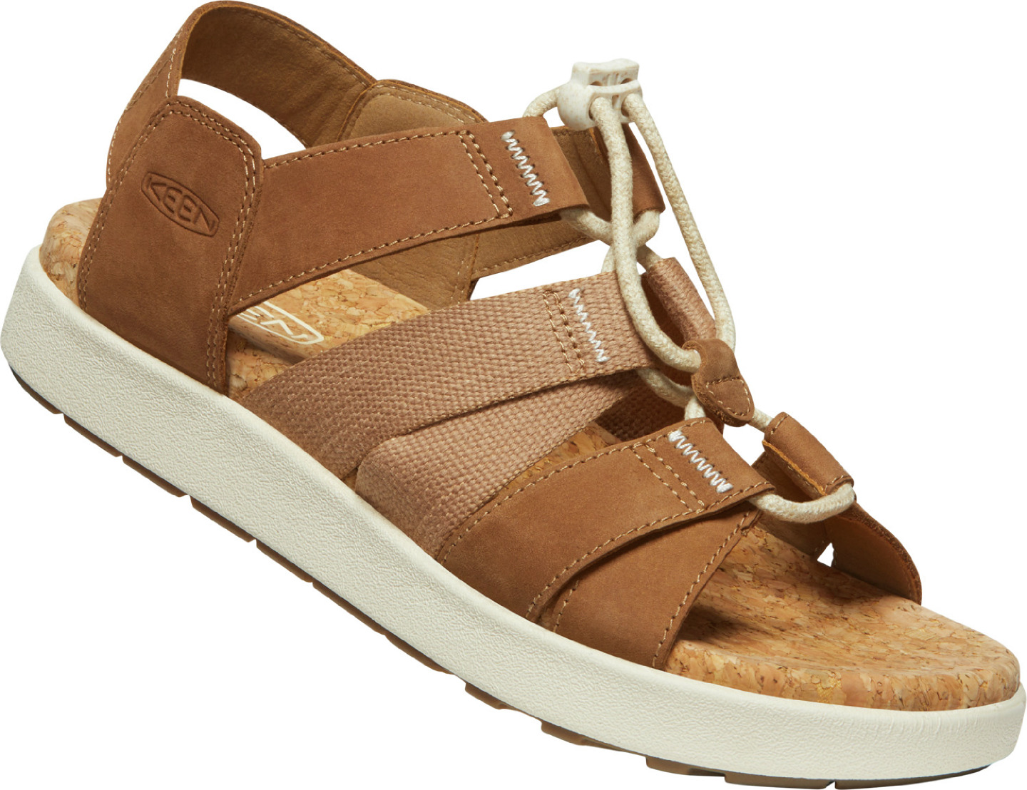 Sandály Keen ELLE MIXED STRAP WOMEN toasted coconut/birch US 9,5