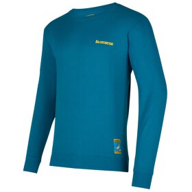 Triko dlouhý rukáv La Sportiva Climbing on the Moon Sweatshirt M Turchese/Giallo XL