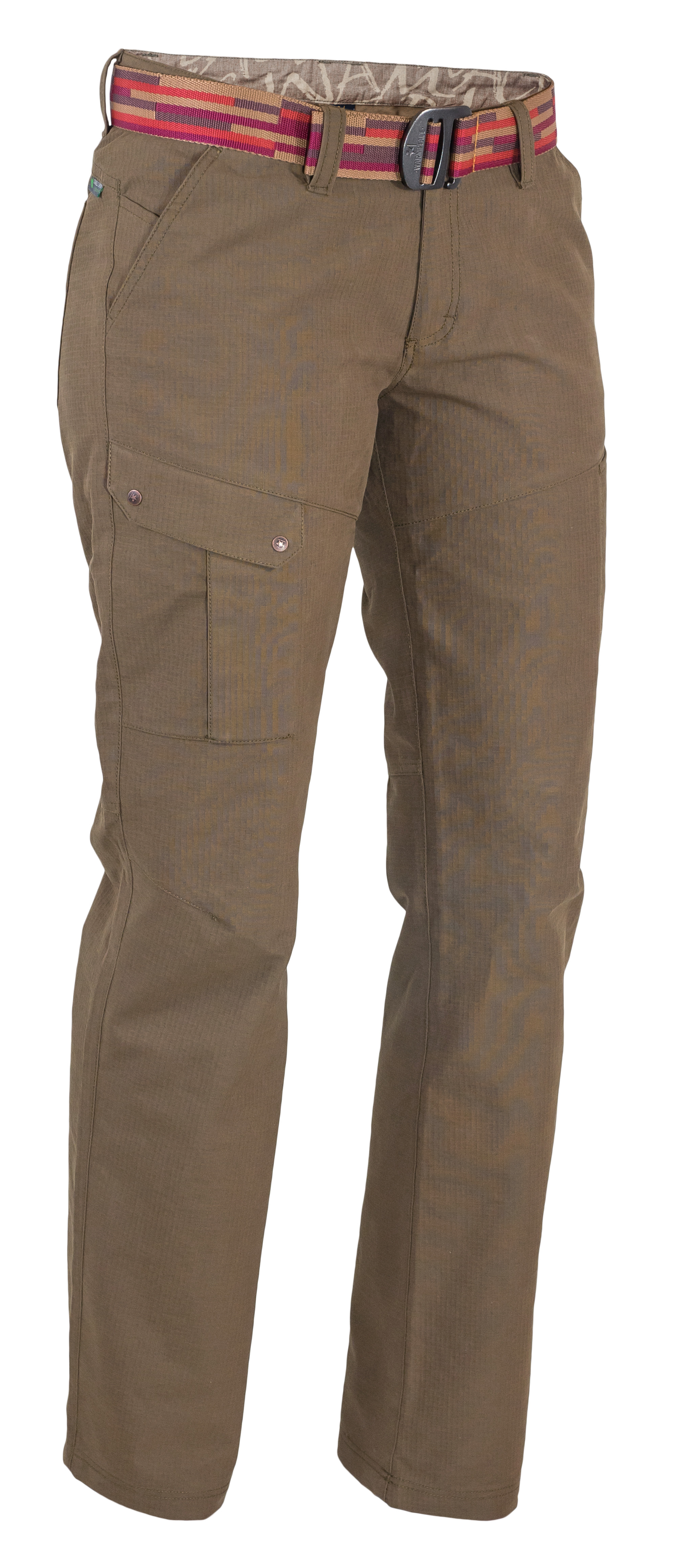 Dámské kalhoty Warmpeace Elkie neukončená délka Barva: Brown, Velikost: S
