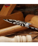 Nůž Deejo Tattoos 37 g  Tribal - Juniper Wood