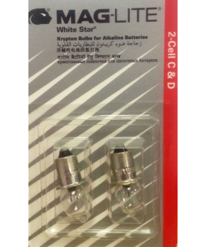 Maglite žárovka White Star 2-Cell C & D