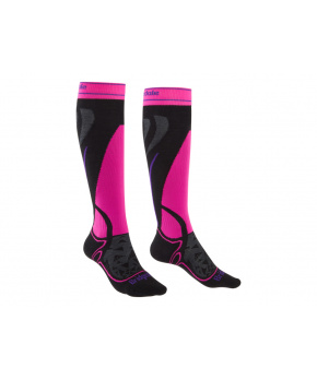 Bridgedale Ski Midweight Women's black/fluro pink/077 Bridgedale Ski Midweight Women's black/fluro pink/077