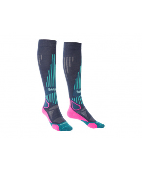 Bridgedale Ski Lightweight Women's dark denim/pink/321 Bridgedale Ski Lightweight Women's dark denim/pink/321