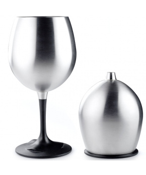 Nerezová skládací sklenka na víno GSI Outdoors Glacier Stainless Nesting Red  Wine Glass