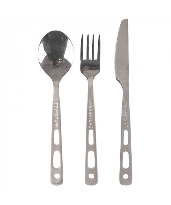 Nerezový Příborovyý Set Lifeventure Knife Fork Spoon Set - Basic