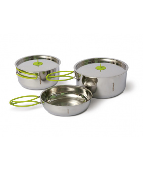 Sada nádobí Pinguin Duo steel L