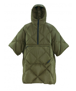 Thermarest HONCHO PONCHO DOWN Dark Olive péřové pončo zelené Thermarest HONCHO PONCHO DOWN Dark Olive péřové pončo zelené