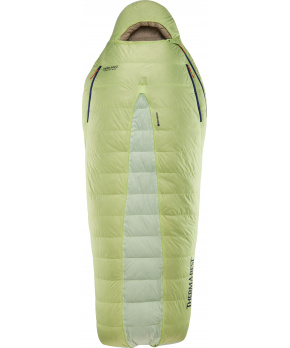 Thermarest BOOST 650 32F/0C Regular Meadow Green péřový spacák žlutozelený